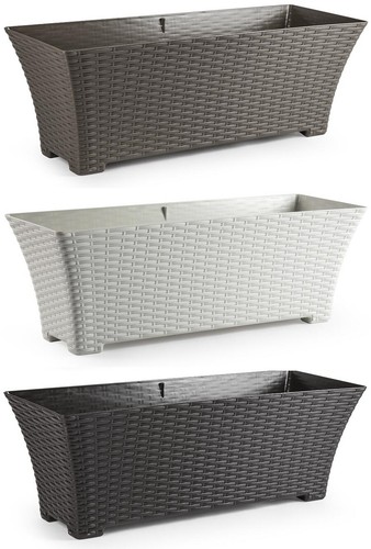 Fioriera lunga rattan vaso - fioriera, in