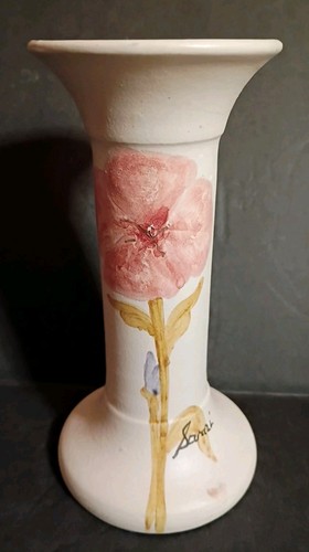 Vaso colonna ceramica rosa