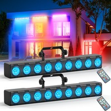 2 pezzi RGBW 135W DMX 9 LED DJ