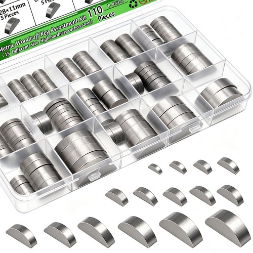 Ruibapa 110pcs metric - metric, woodruff