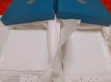 Nuovissimi piatti quadrati Richard Ginori Vecchio Bianco, 10,2 pollici (26 cm), Set di 2