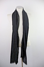 LIU JO MILANO SCIARPA UOMO DONNA UNISEX WOMAN MAN VINTAGE SCARF NERO