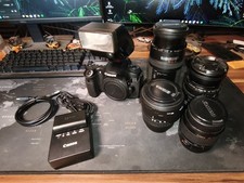 Canon EOS 60D DSLR fotocamera incl. accessori, caricabatterie 4 obiettivi ottimo