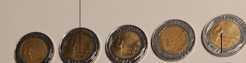 Lotto monete 500 lire - 5, italia