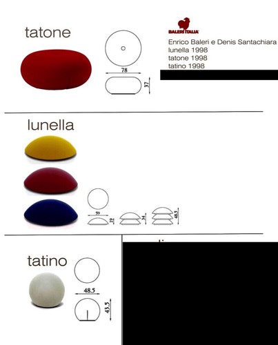 Baleri italia pouff trittico - italia.,