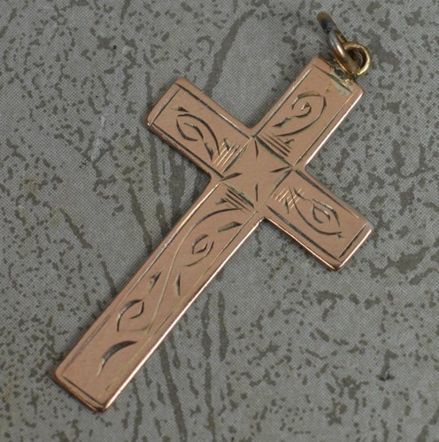 Antico ciondolo croce oro - croce,