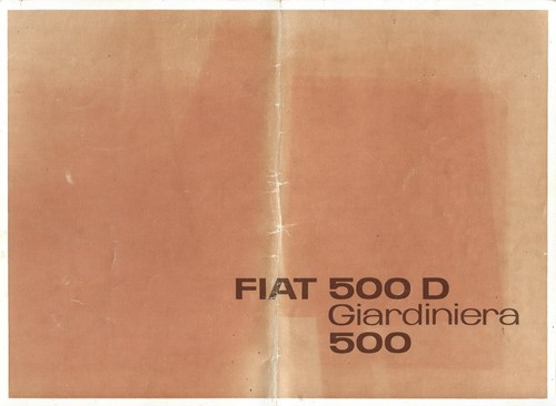 Depliant fiat 500 - depliant,