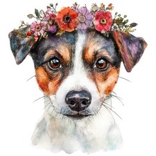 2 adesivi Jack Russell Terrier