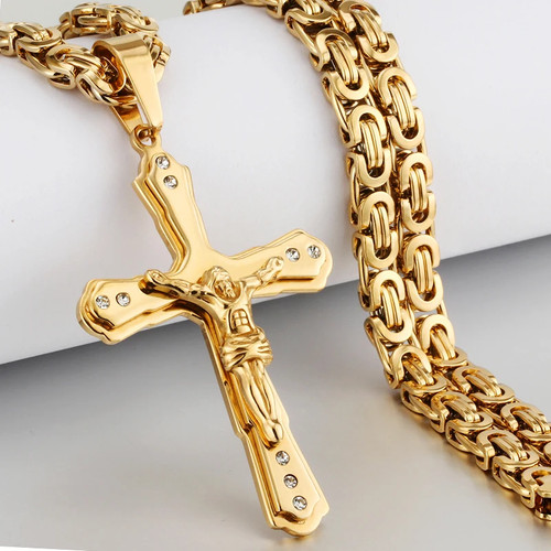 Collana ciondolo croce - collana,