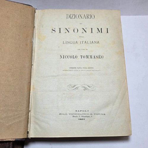 Libro antico 1892 dizionario - antico,