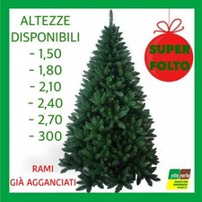 ALBERO DI NATALE FOLTO REALISTICO MAURER 150-180-210-240-270-300 RAMI AGGANCIATI