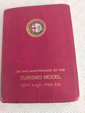 ALFA ROMEO uso manutenzione auto  1750 turismo