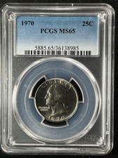 1970 25C Washington quarto di