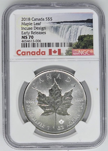 2018 maple leaf incuse design - 2018,