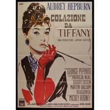manifesto COLAZIONE DA TIFFANY audrey hepburn blake edwards george peppard A54
