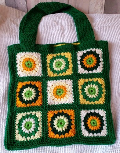 Borsa quadrata nonna fatta - , a