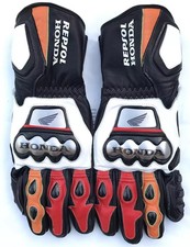 Guanti in Pelle da Moto Uomo