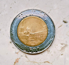 MONETA LIRA ITALIANA 500 LIRE