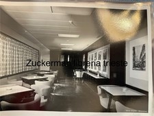 foto interno nave ship LAZIO anni 50 sala scrittura prima classe Tirrenia