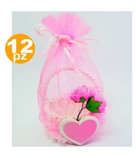 Bomboniera Cestino Rosa Cuore