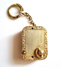 VECCHIO PORTACHIAVI CON CARILLON PLACCATO ORO SVIZZERO REALIZZATO DA REUGE SAINTE CROIX 1950/60