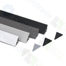 Alzatina in PVC per Piani da Cucina L 2 Metri con Accessori di Snodo Inclusi