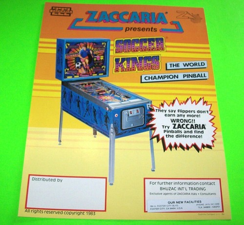 Soccer kings pinball champ - kings,