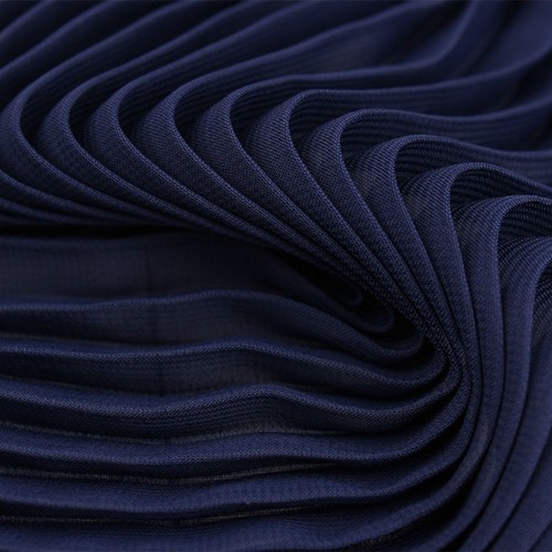 Tessuto chiffon plissettato