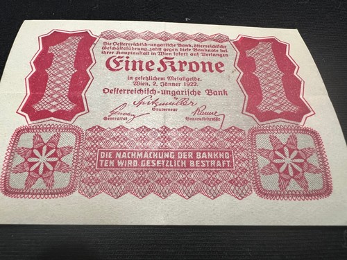 1922 austria kronen - 1922, krone
