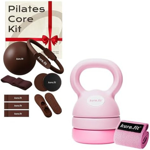 Set kettlebell rosa - set,