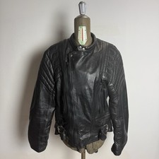 Giacca Biker Chiodo in Pelle Nera Vintage - Stile Classico Moto