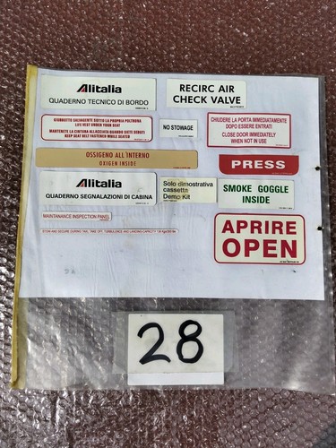 Alitalia stickers vecchi - stickers,