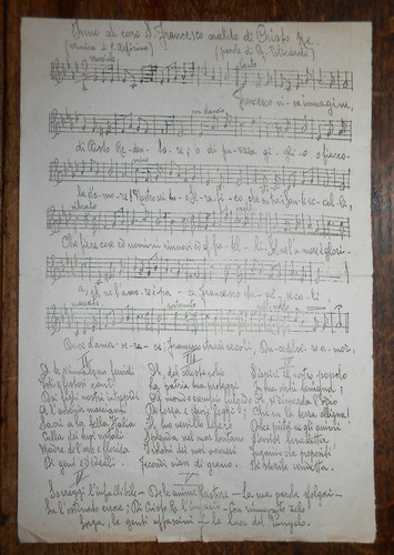 Antico spartito manoscritto - antico, "