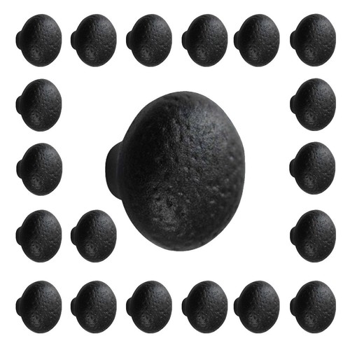 Pomello armadio nero - pomello, ferro