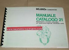 DELLORTO CARBURATORI CATALOGO 21 AGRIA AGRICOLO INDUSTRIA