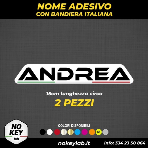 Adesivo nome gara moto - gara, cross