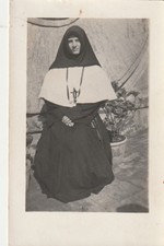 B4 - Foto Photo Fotografia Fotoc. Anni 30 Suora Maria Evelin Santa Maria Ligure