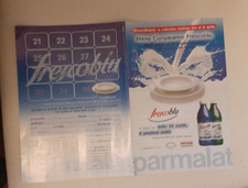 Volantino Brochure depliant raccolta punti Parmalat Frescoblu vintage 2003