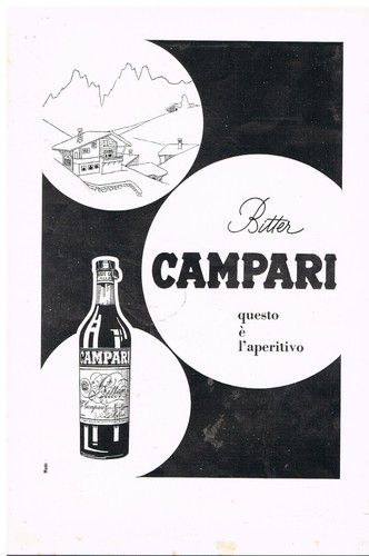 Pubblicità campari bitter - pubblicità,