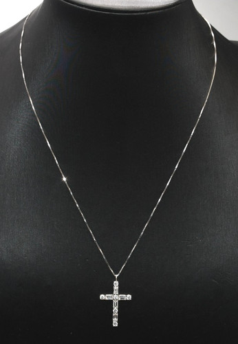 Collana catenina con - , croce