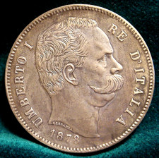 KINGDOM OF ITALY UMBERTO I 5