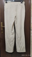 Pantaloni vintage donna lunghi beige oviesse taglia 44