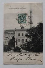 192?? cartolina LA CANEA+MOSCHEA+timbro TONDO/QUADRATO POSTE ITALIANE-g872