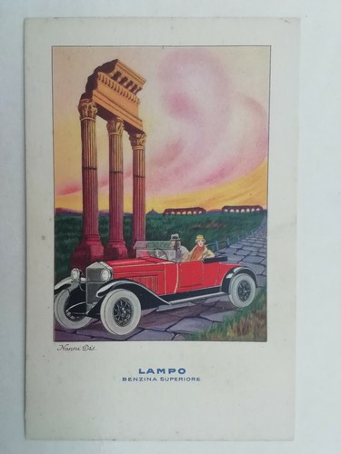 Cartolina pubblicitaria lampo - cartolina,