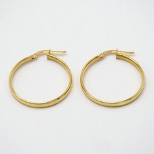 18kt Yellow Gold Hoop Earrings