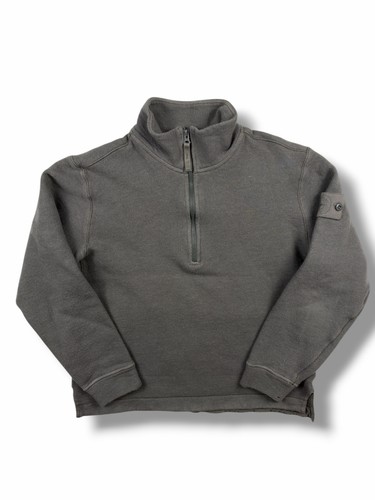 Felpa mezza zip stone island - zip,