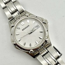 Orologio Wenger Swiss Made 7023X Acciaio Inox 30mm Donna, Batteria Nuova, Funzionante