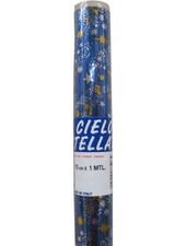 Carta cielo Metallizzata con Stelle in Argento 100x70 cm - Accessori per Presepe