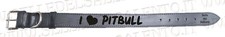 Collare cane artigianale cuoio Italy 60x4 Personalizzato i love Pitbull