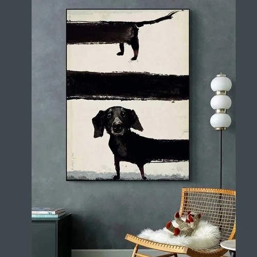 Quadro tela bassotto quadri - bassotto,